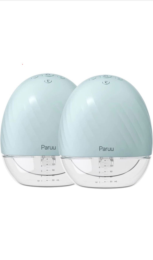Paruu Double Wearable Breast Pump, Electric Portable Breastfeeding Breast Pump