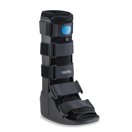 Bota para fracturas United Ortho Air Cam Walker, color negro 