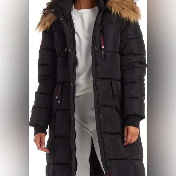Canada Weather Gear Women's Long-Length Winter Puffer Parka