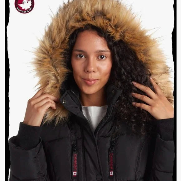 Canada Weather Gear Women's Long-Length Winter Puffer Parka